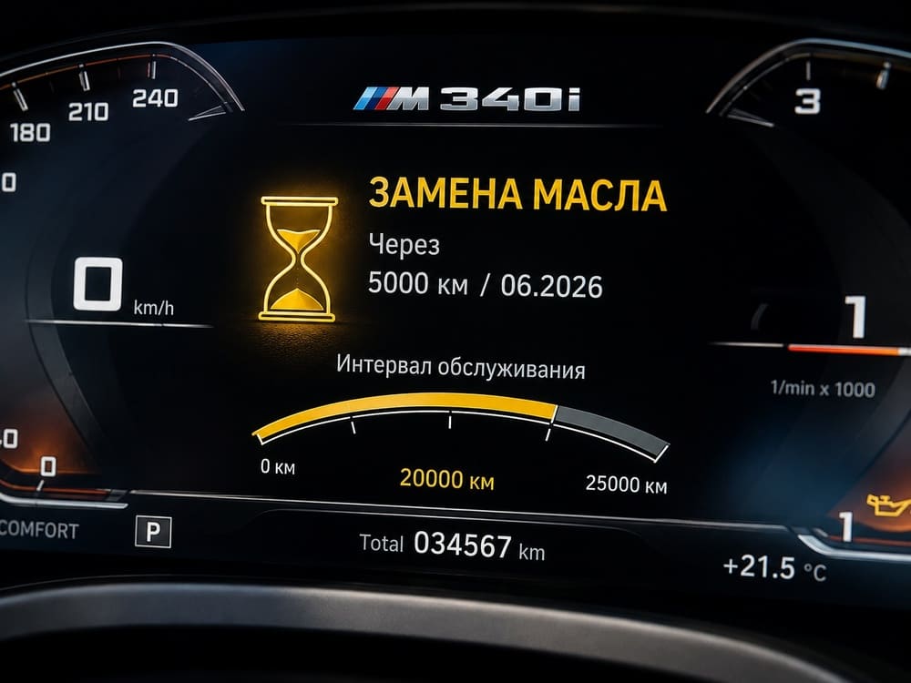 интервал замены масла bmw