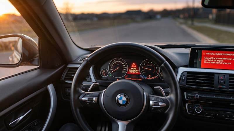 Ошибка Engine Overheating что видит водитель при отказе системы охлаждения